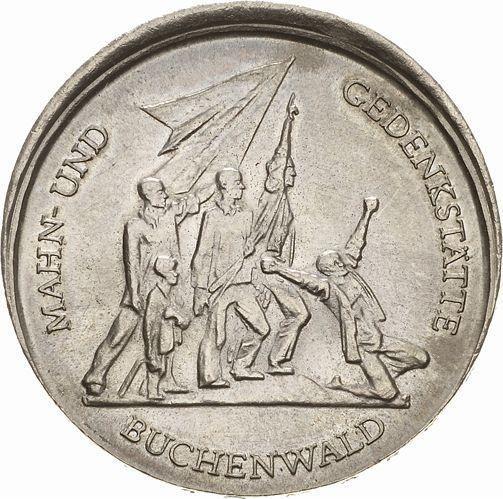 Аверс монеты - 10 марок 1972 года A "Бухенвальд" Смещение штемпеля - цена  монеты - Германия, ГДР