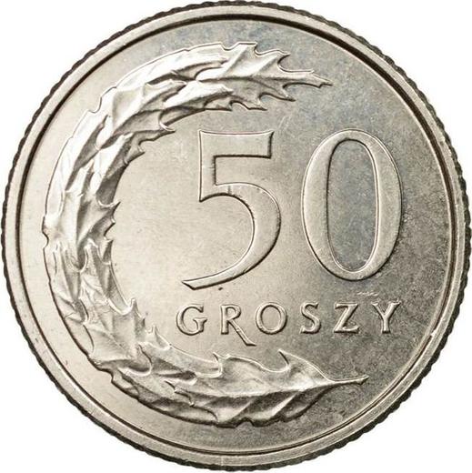 Реверс монеты - 50 грошей 2012 года MW - цена  монеты - Польша, III Республика после деноминации