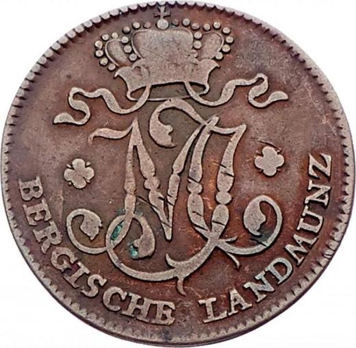 Anverso 1/2 stüber 1802 R - valor de la moneda  - Berg, Maximiliano I