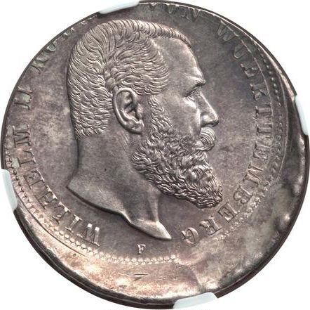 Obverse 5 Mark 1892-1913 "Wurtenberg" Off-center strike - Silver Coin Value - Germany, German Empire
