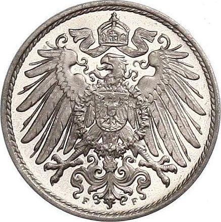 Reverse 10 Pfennig 1907 F "Type 1890-1916" -  Coin Value - Germany, German Empire
