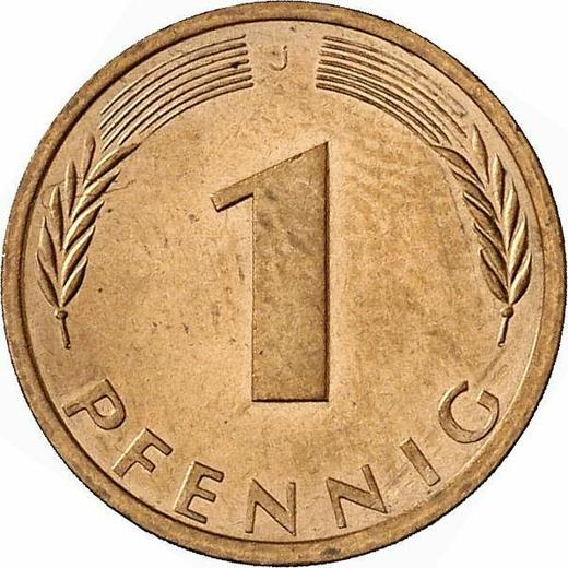 Аверс монеты - 1 пфенниг 1972 года J - цена  монеты - Германия, ФРГ