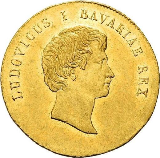 Аверс монеты - Дукат 1830 года - цена золотой монеты - Бавария, Людвиг I