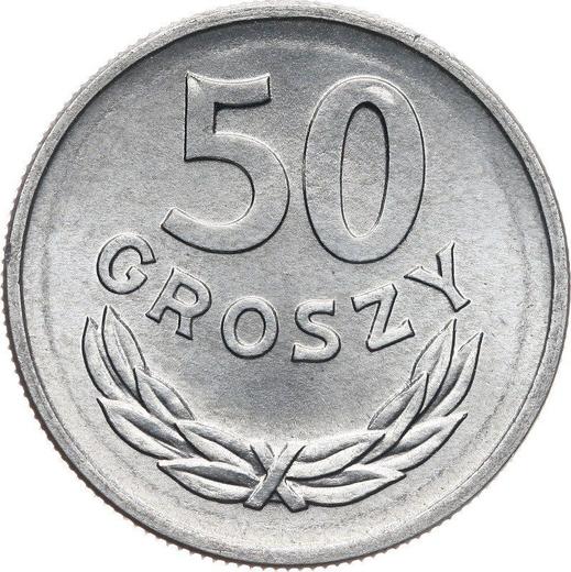 Реверс монеты - 50 грошей 1968 года MW - цена  монеты - Польша, Народная Республика