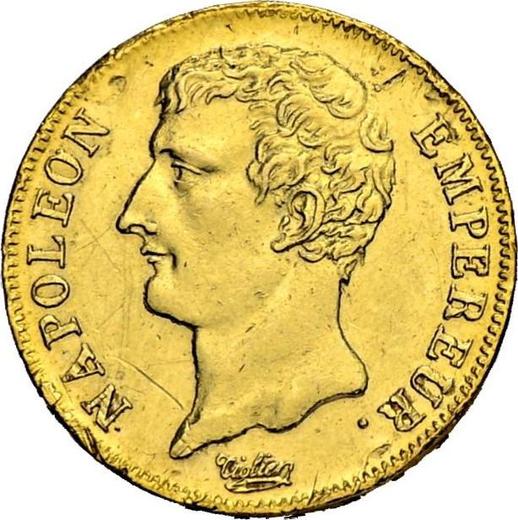 Awers monety - 20 franków AN 12 (1803-1804) A "EMPEREUR" Paryż Incuse - cena złotej monety - Francja, Napoleon I