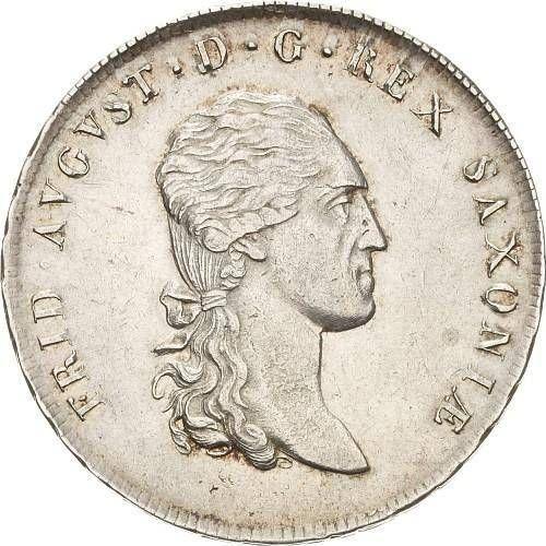 Аверс монеты - Талер 1812 года S.G.H. "Горный" - цена серебряной монеты - Саксония-Альбертина, Фридрих Август I