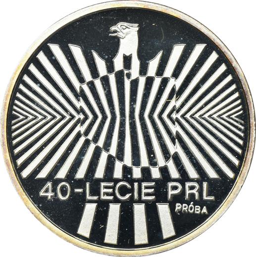 Reverso Pruebas 1000 eslotis 1984 MW "40 aniversario de la República Popular de Polonia" Plata - valor de la moneda de plata - Polonia, República Popular