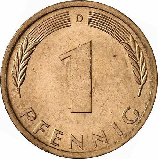 Аверс монеты - 1 пфенниг 1973 года D - цена  монеты - Германия, ФРГ
