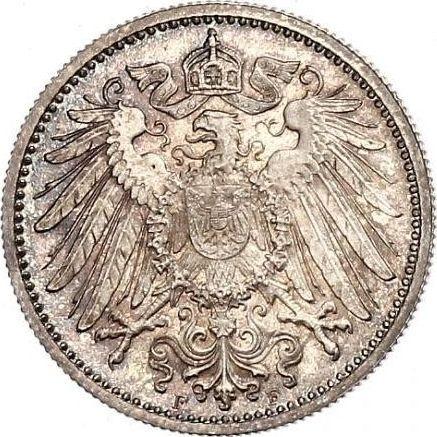 Rewers monety - 1 marka 1901 F "Typ 1891-1916" - cena srebrnej monety - Niemcy, Cesarstwo Niemieckie