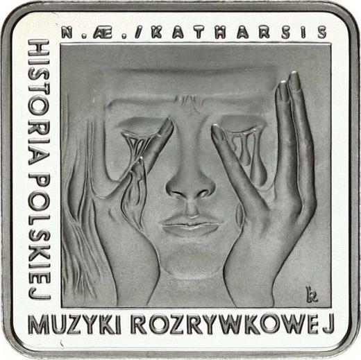 Reverse 10 Zlotych 2009 MW RK "Czeslaw Niemen" Klippe - Silver Coin Value - Poland, III Republic after denomination