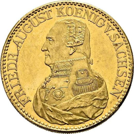 Аверс монеты - 10 талеров 1826 года S - цена золотой монеты - Саксония-Альбертина, Фридрих Август I