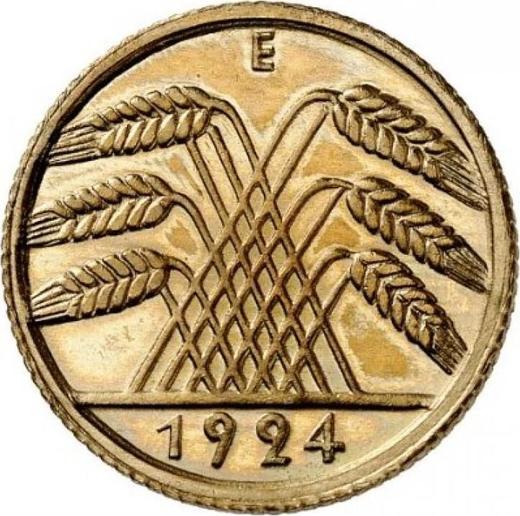 Reverso 10 Reichspfennigs 1924 E - valor de la moneda  - Alemania, República de Weimar