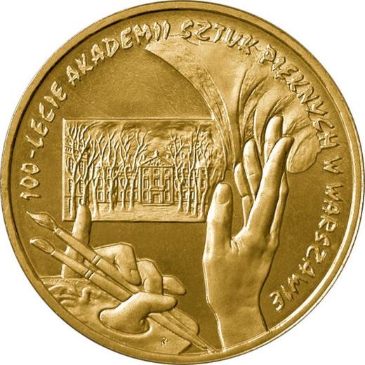 Реверс монеты - 2 злотых 2004 года MW NR "100 лет Академии изобразительных искусств" - цена  монеты - Польша, III Республика после деноминации