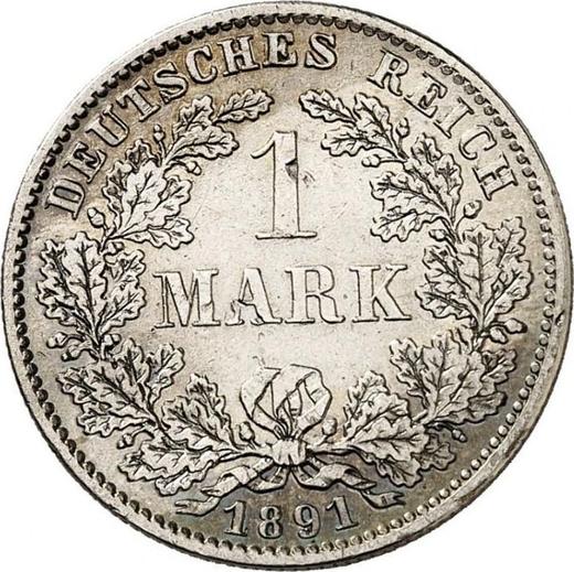 Anverso 1 marco 1891 D "Tipo 1891-1916" - valor de la moneda de plata - Alemania, Imperio alemán