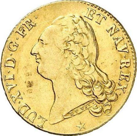 Obverse Double Louis d'Or 1786 W Lille - France, Louis XVI