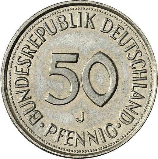 Anverso 50 Pfennige 1975 J - valor de la moneda  - Alemania, RFA
