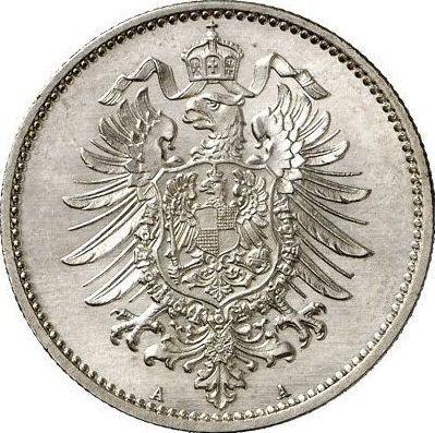 Reverso 1 marco 1878 A "Tipo 1873-1887" - valor de la moneda de plata - Alemania, Imperio alemán
