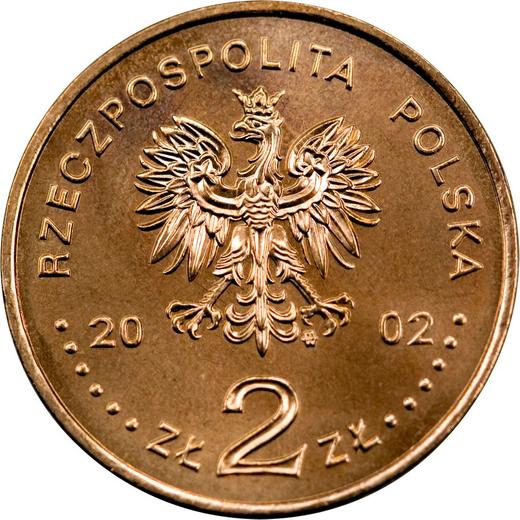 Anverso 2 eslotis 2002 MW ET "Bronisław Malinowski" - valor de la moneda  - Polonia, República moderna