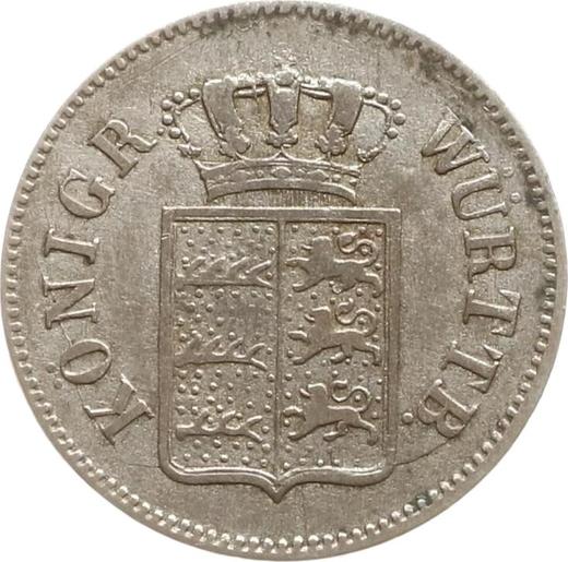 Аверс монеты - 6 крейцеров 1847 года - цена серебряной монеты - Вюртемберг, Вильгельм I