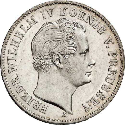 Аверс монеты - Талер 1850 года A "Горный" - цена серебряной монеты - Пруссия, Фридрих Вильгельм IV