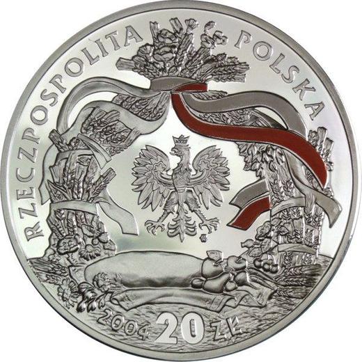Anverso 20 eslotis 2004 MW NR "Fiesta de la cosecha (Dożynki)" - valor de la moneda de plata - Polonia, República moderna