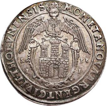 Реверс монеты - Талер 1633 года II "Торунь" - цена серебряной монеты - Польша, Владислав IV