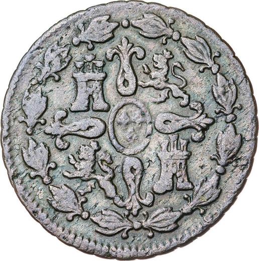 Rewers monety - 4 maravedis 1789 - cena  monety - Hiszpania, Karol IV