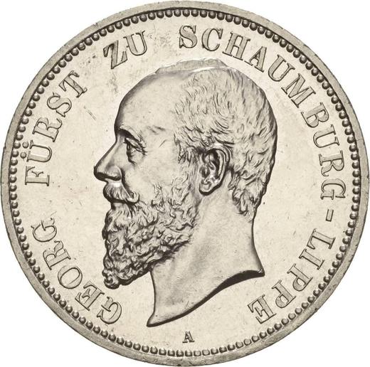 Anverso 5 marcos 1898 A "Schaumburg-Lippe" - valor de la moneda de plata - Alemania, Imperio alemán