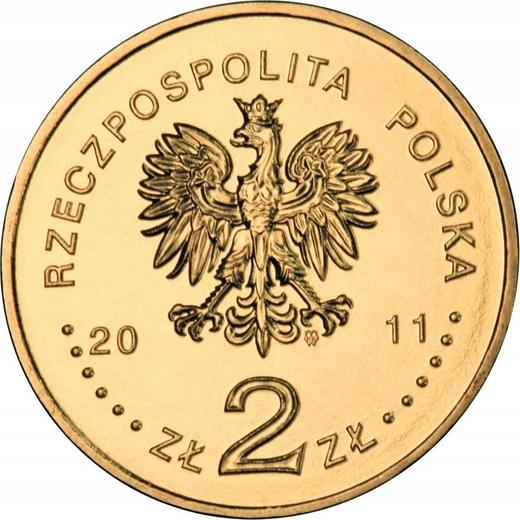 Anverso 2 eslotis 2011 MW "Mława" - valor de la moneda  - Polonia, República moderna