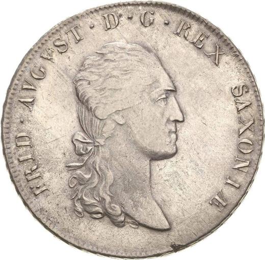 Аверс монеты - Талер 1808 года S.G.H. - цена серебряной монеты - Саксония-Альбертина, Фридрих Август I