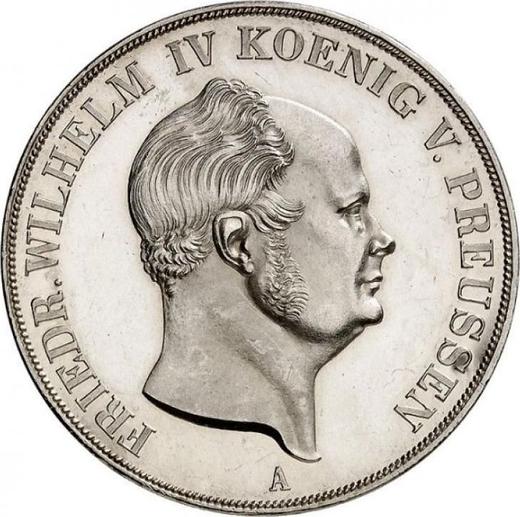 Obverse 2 Thaler 1853 A - Silver Coin Value - Prussia, Frederick William IV