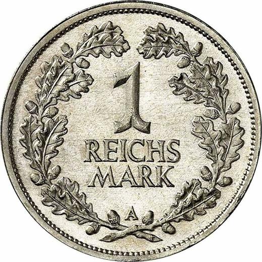 Реверс монеты - 1 рейхсмарка 1926 года A - цена серебряной монеты - Германия, Bеймарская республика