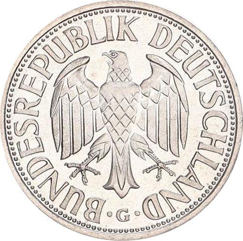 Реверс монеты - 1 марка 1969 года G - цена  монеты - Германия, ФРГ
