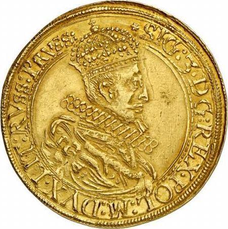 Аверс монеты - 5 дукатов 1622 года "Литва" - цена золотой монеты - Польша, Сигизмунд III Ваза