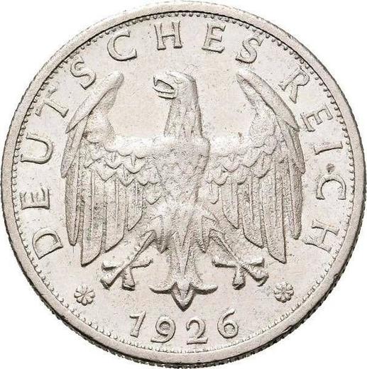 Anverso 2 Reichsmarks 1926 G - valor de la moneda de plata - Alemania, República de Weimar