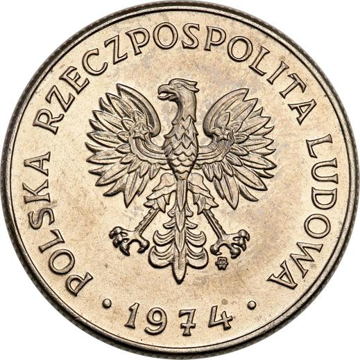 Аверс монеты - Пробные 10 злотых 1974 года MW "Генрик Сенкевич" Никель - цена  монеты - Польша, Народная Республика