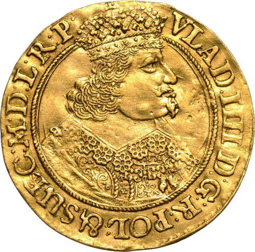 Awers monety - Dukat 1648 GR "Gdańsk" - cena złotej monety - Polska, Władysław IV