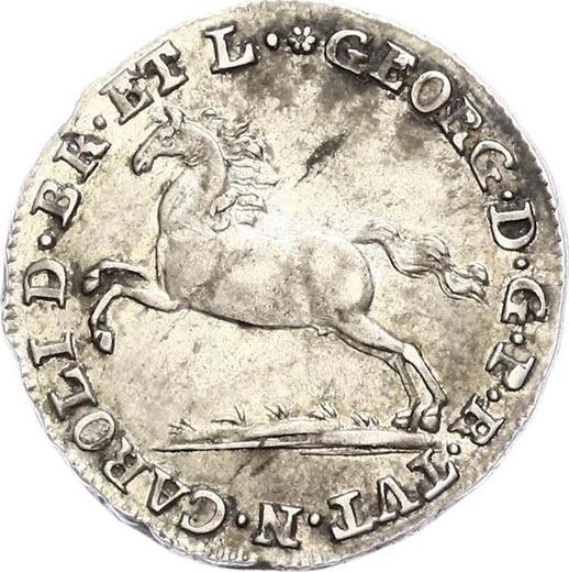 Аверс монеты - 1/12 талера 1820 года FR - цена серебряной монеты - Брауншвейг-Вольфенбюттель, Карл II