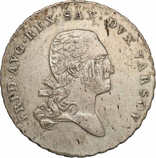 Obverse 1/6 Thaler 1812 IB - Silver Coin Value - Poland, Duchy of Warsaw
