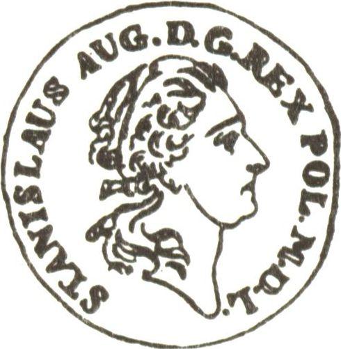 Awers monety - Dukat 1779 EB "Typ 1779-1795" - cena złotej monety - Polska, Stanisław II August