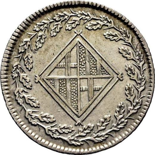 Awers monety - 1 peseta 1810 - cena srebrnej monety - Hiszpania, Józef Bonaparte
