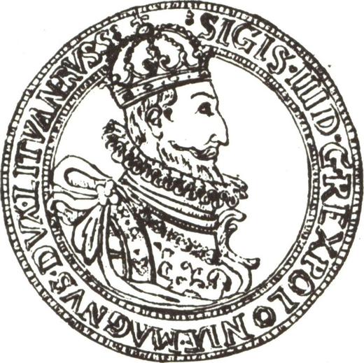 Аверс монеты - Талер без года (1587-1632) II - цена серебряной монеты - Польша, Сигизмунд III Ваза