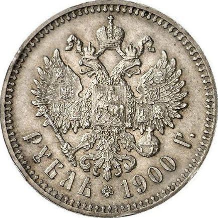 Reverso 1 rublo 1900 (ФЗ) - valor de la moneda de plata - Rusia, Nicolás II