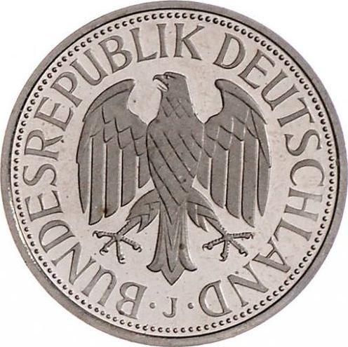 Реверс монеты - 1 марка 1995 года J - цена  монеты - Германия, ФРГ