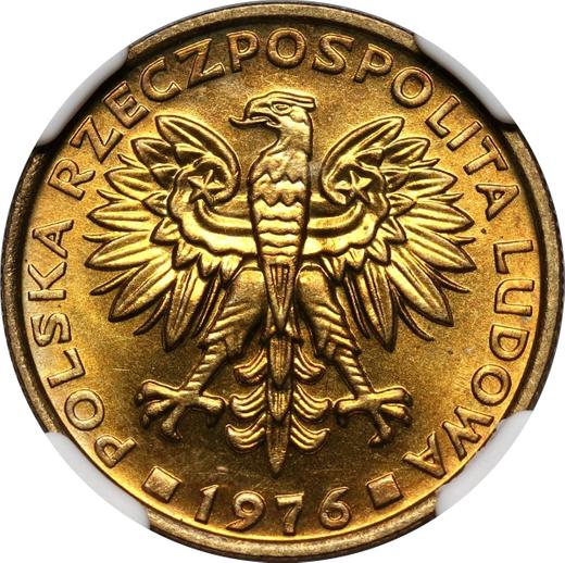 Аверс монеты - 2 злотых 1976 года WK - цена  монеты - Польша, Народная Республика
