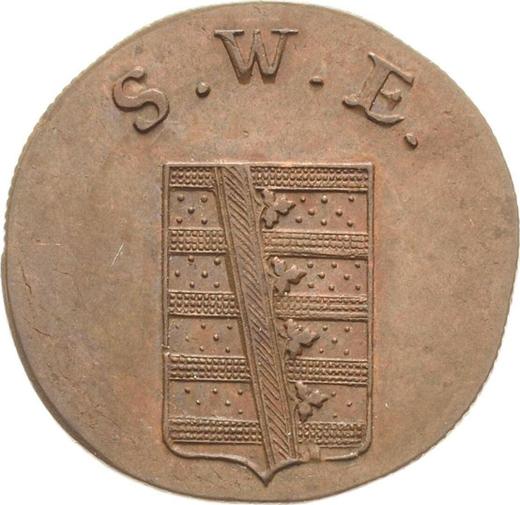 Obverse 2 Pfennig 1821 -  Coin Value - Saxe-Weimar-Eisenach, Charles Augustus