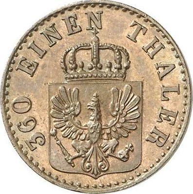 Аверс монеты - 1 пфенниг 1848 года A - цена  монеты - Пруссия, Фридрих Вильгельм IV