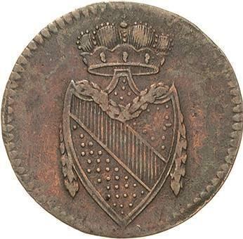 Аверс монеты - 1/2 крейцера 1804 года - цена  монеты - Баден, Карл Фридрих
