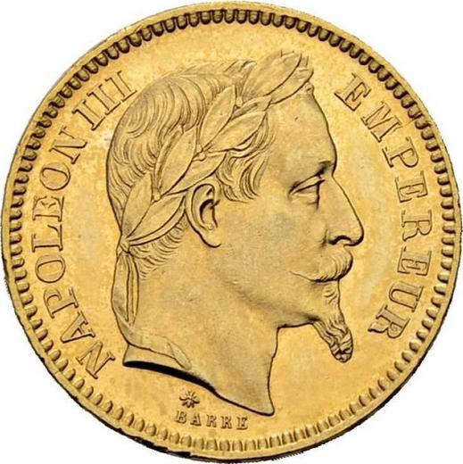 Obverse 20 Francs 1866 A "Type 1861-1870" Paris - France, Napoleon III