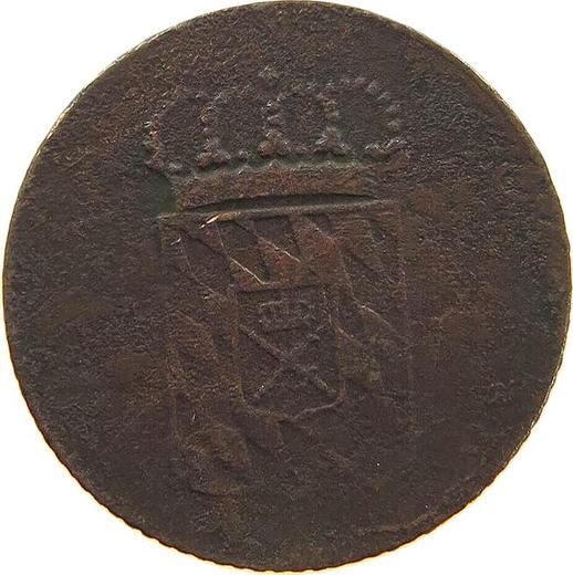 Аверс монеты - 1 пфенниг 1832 года - цена  монеты - Бавария, Людвиг I